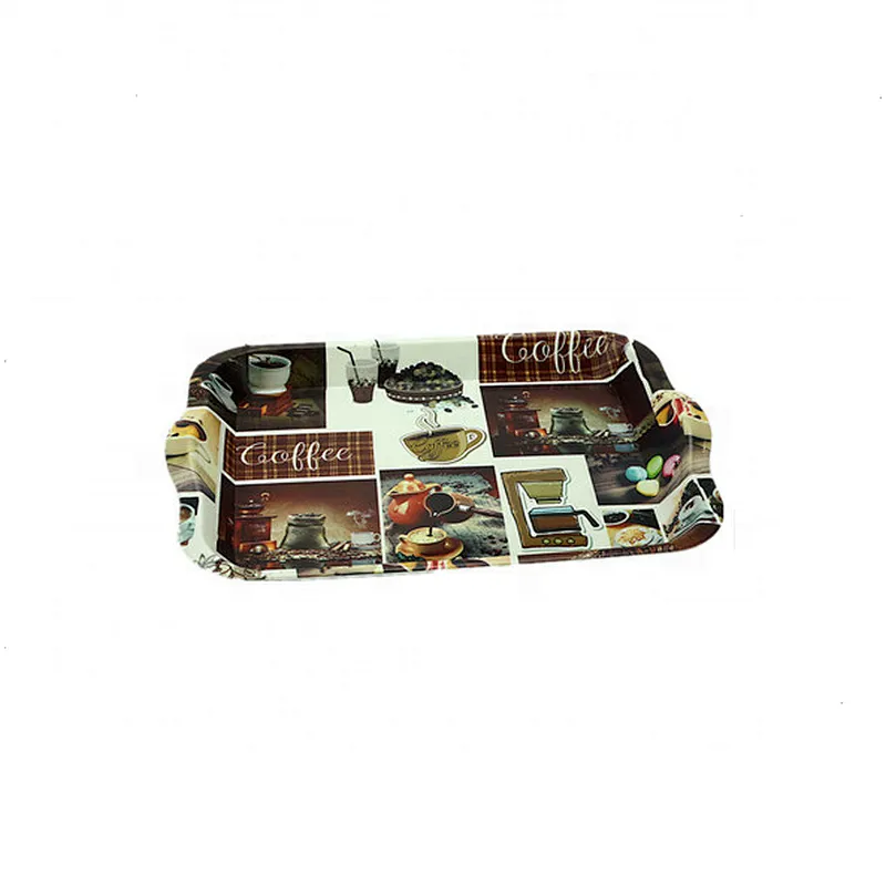 Custom Ramadan factory wholesale printed  service style plastic serving tray