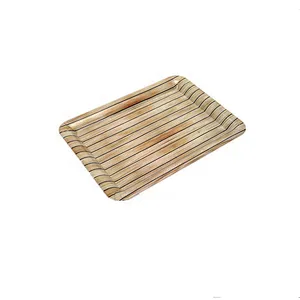 Hot factory cheap price eco-friendly  Full wood design Printed plastic plate