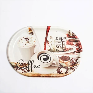 New item hot sales design of custom plastic hotel coffee trays