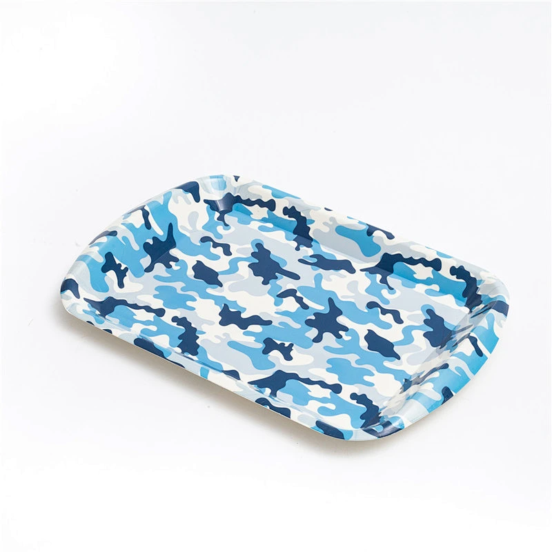 custom large rectangular  plastic tray,rectangular full printing flowers ,hot sale serving tray