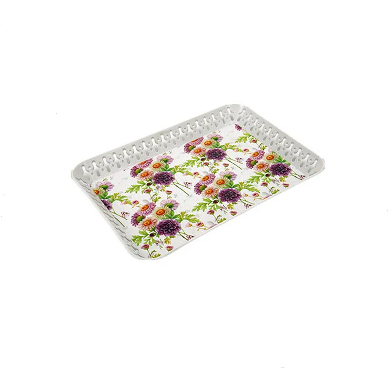 Chinese new year plastic food candy cake plastic tea tray