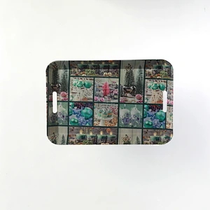 custom small color print high quality wholesale serving plastic tray