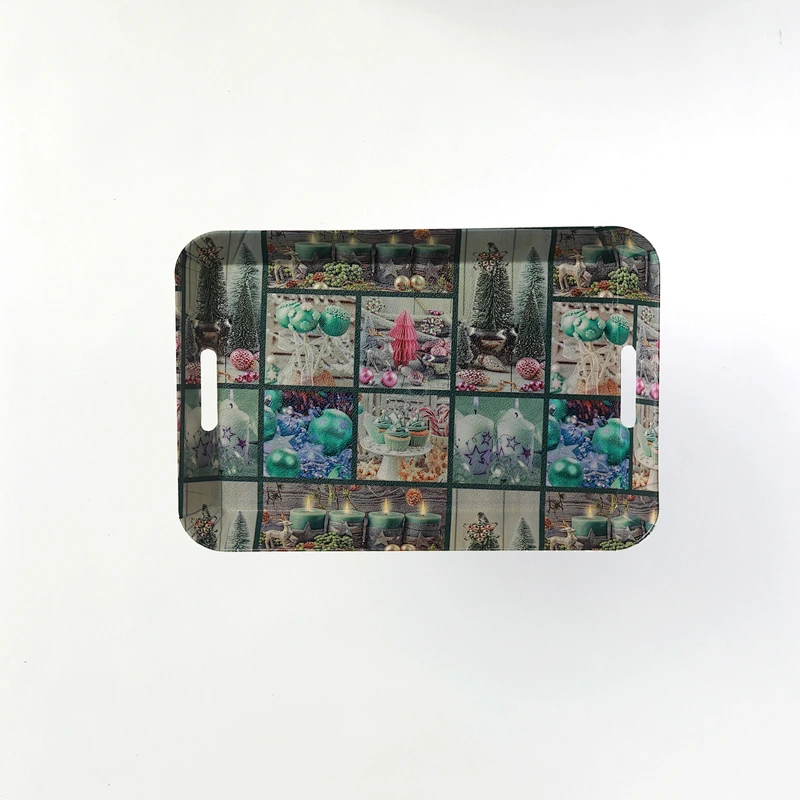 custom small color print high quality wholesale serving plastic tray
