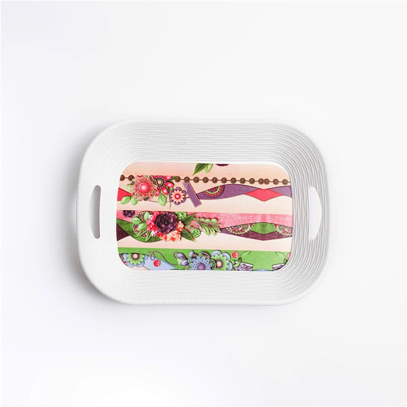 White contracted With the handle restaurant home bar plastic tray