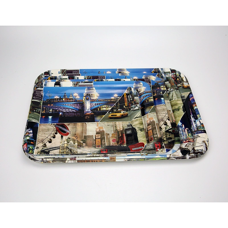 Top custom plastic serving tray,food large decorative plastic tray,promotional food plastic tray