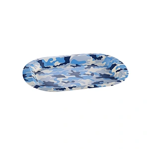 new design Good price promotion gift flower design plastic oval tray