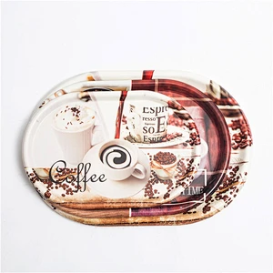 New item hot sales design of custom plastic hotel coffee trays