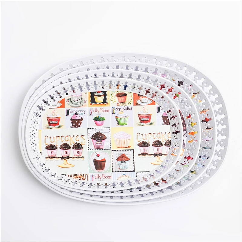 West design plastic tray wholesale oval serving plastic tray cheap  dinner charger plastic tray