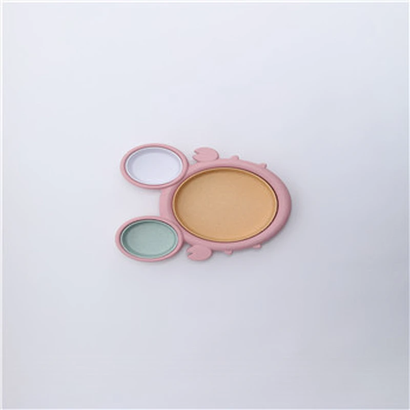 Straw material children's plates are safe and non-toxic