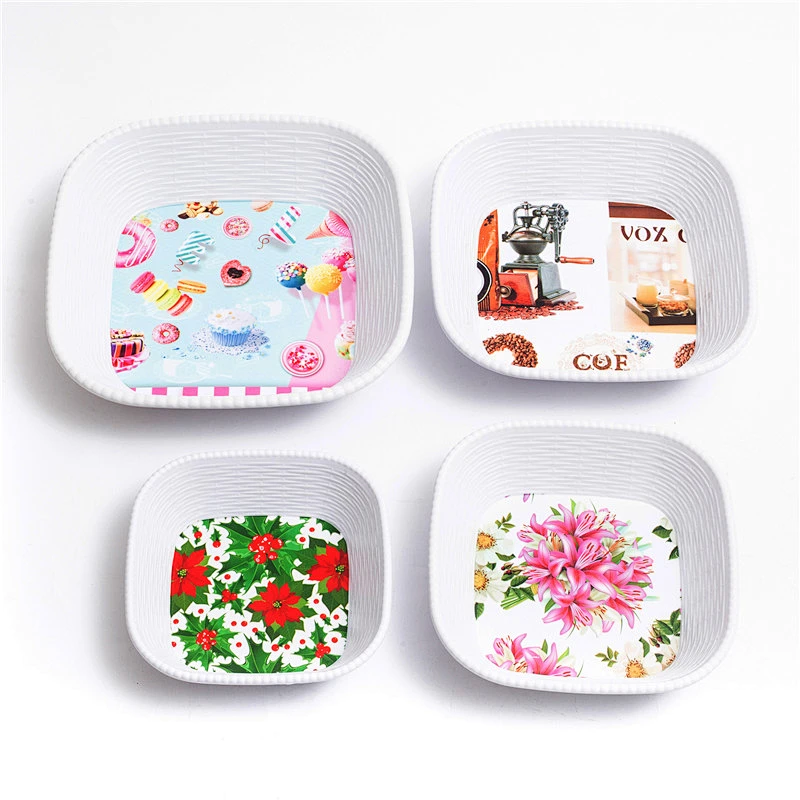Square large plastic tray plastic coffee and cake tray new  arrival latest design serving plastic tray