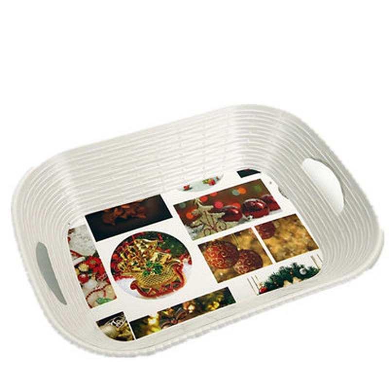 White contracted With the handle restaurant home bar plastic tray