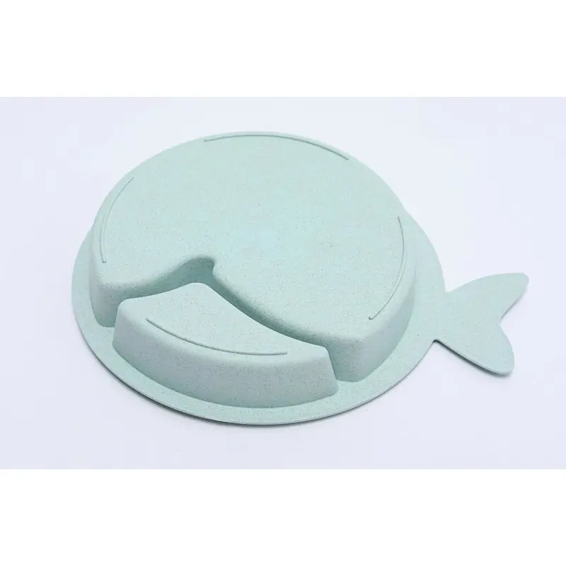 Wholesale Biodegradable Eco Friendly Luxury Bamboo Fiber Kid Baby Food Tableware Dinner Plate Dishes Dinnerware+Set For Child