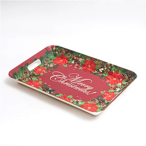 Eco-friendly Custom Printing Unique Design Restaurant Big Deep Food Serving Tray