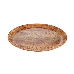 Eco-Friendly OEM cheap solid color round kitchen plastic dishes wholesale plastic plates for restaurant