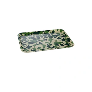 Custom Eco-friendly high quality full printed melamine restaurant tray/tray decorative/large plastic tray