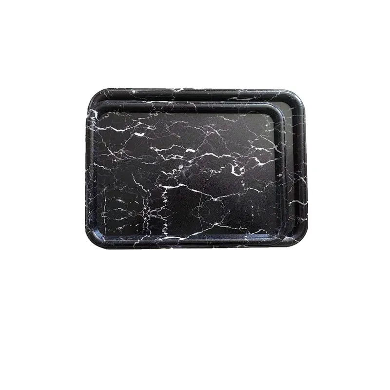 Hot sell Reusable eco bio reusable plastic tray fast food serving trays