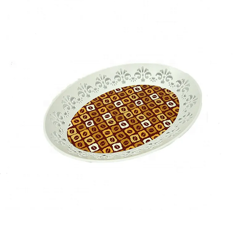 Manufacturing plastic stackable reusable oval  food serving tray