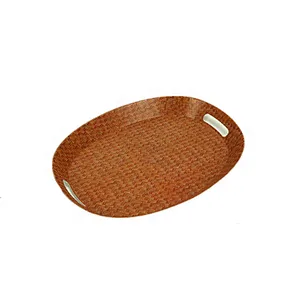 Custom logo decorative round polypropylene plastic food plate