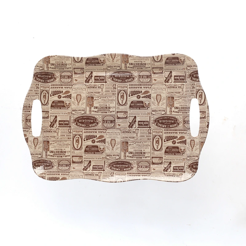 New design of plastic tray,large size with handle plastic tray,cheap food grade plastic tray