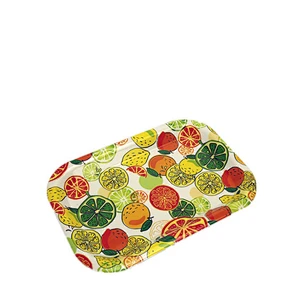 Wholesale Rectangle Shape and full print new design food serving trays