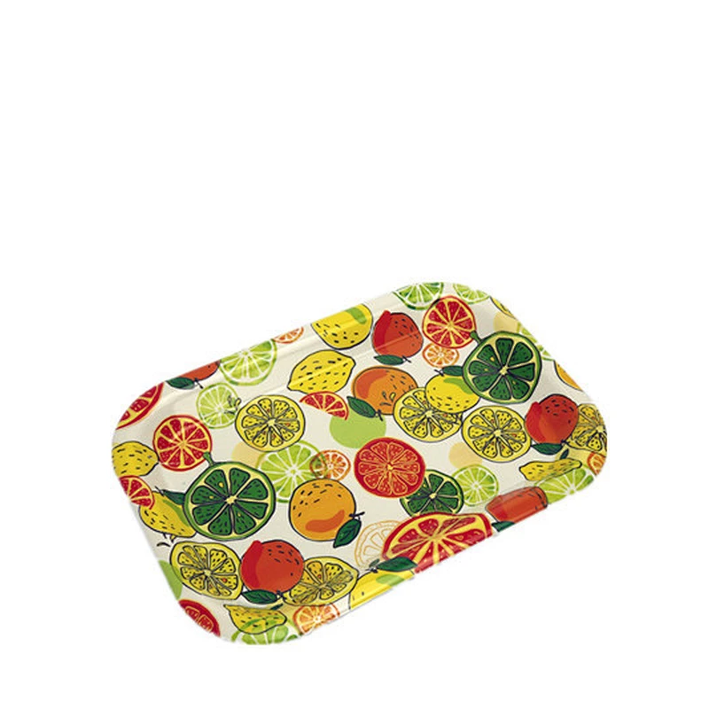 Wholesale Rectangle Shape and full print new design food serving trays