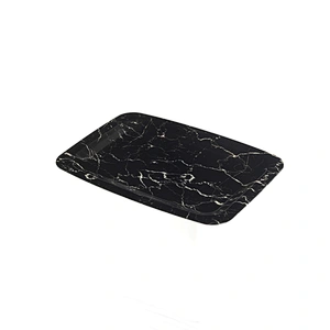 Decorative Christmas plastic tray  full printing flowers plastic tray snacks and cake large plastic tray