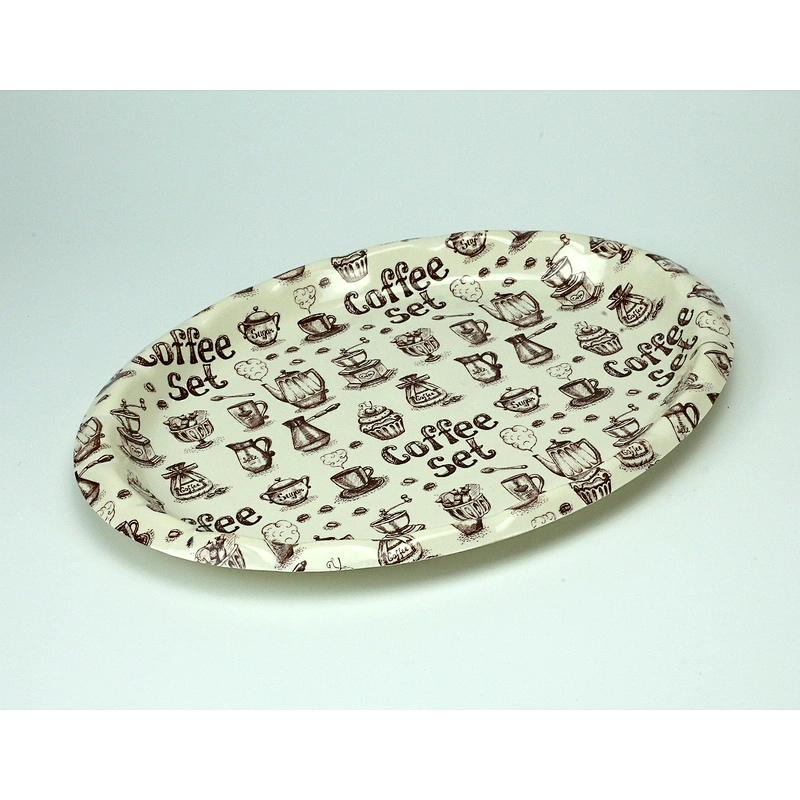 safe, non-toxic and reusable fruit decoration round serving tray