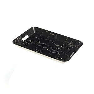 Food serving trays with handle, Disposable rectangular trays, with the handle tray