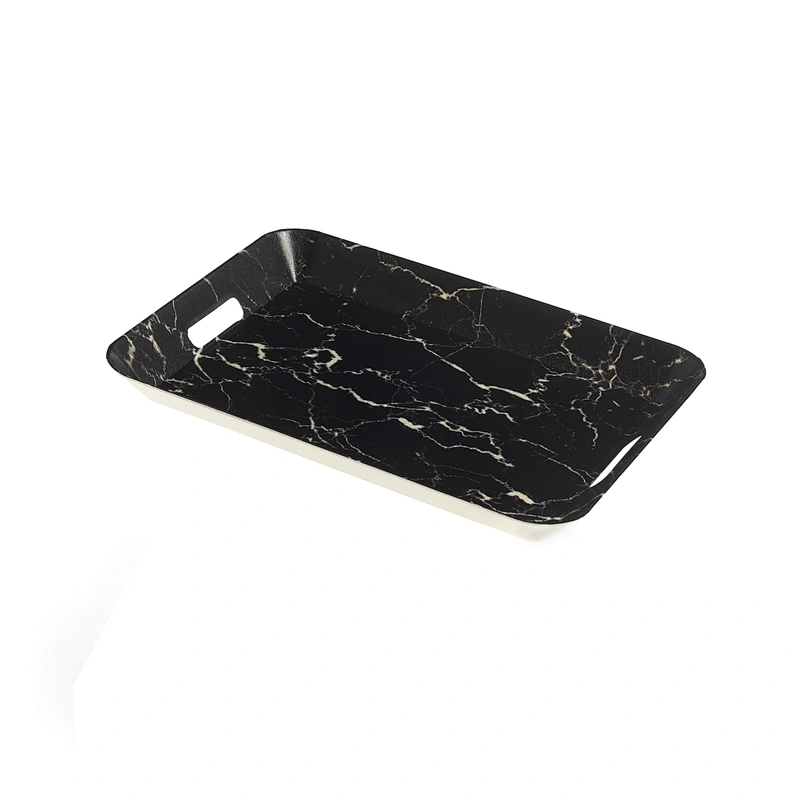 Food serving trays with handle, Disposable rectangular trays, with the handle tray