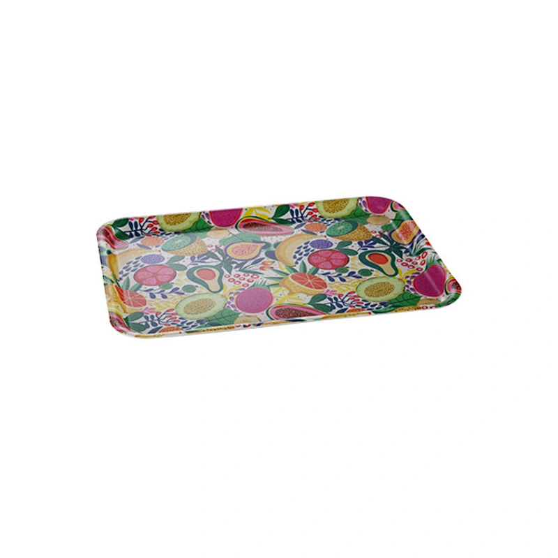 new mould promotion gift wood design rectangle plastic plate