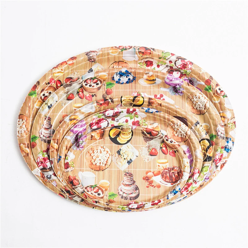 Oval food serving tray,fruit stocked plastic serving tray,high quality plastic tray