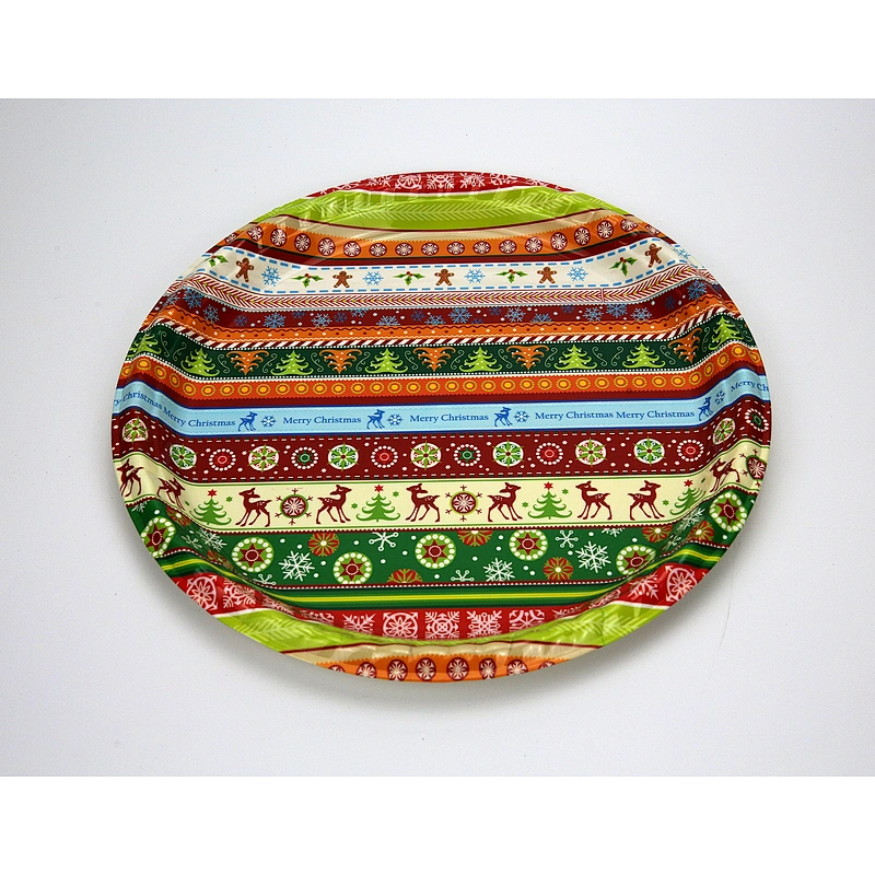 custom plastic tray promotion christmas holiday tray full printing plastic tray
