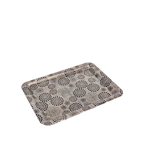 Household daily promotion gift coffee plastic tray  Rectangle Flat Fruit Design Plastic Serving Tray
