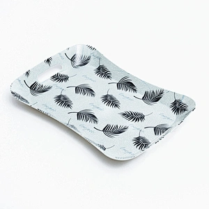 Custom Factory  Wholesale  Full Printed New Design Plastic   Serving Tray With Handle