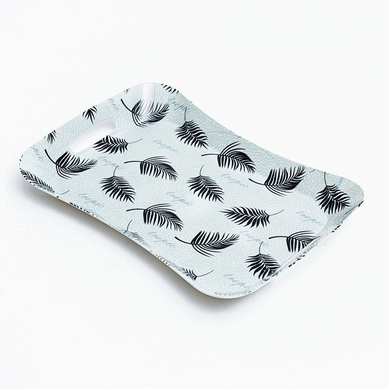 Custom Factory  Wholesale  Full Printed New Design Plastic   Serving Tray With Handle