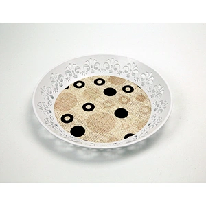 Hot round polypropylene plastic decorative christmas cheap  serving tray