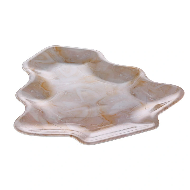 flower decorative plastic tray,dry fruit christmas tray,decorative plastic serving tray