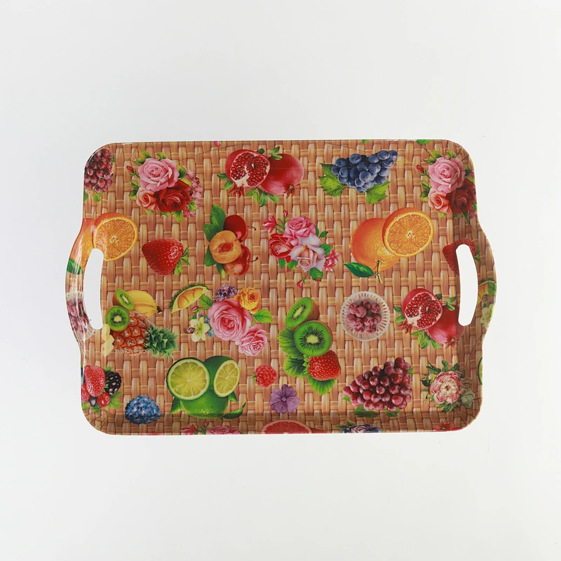 reusable dinnerware high quality rectangular with the handle plates