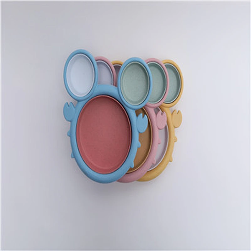 Hot New  Kids Travel Tray Bamboo Plate Set  Bamboo Plates for Kids