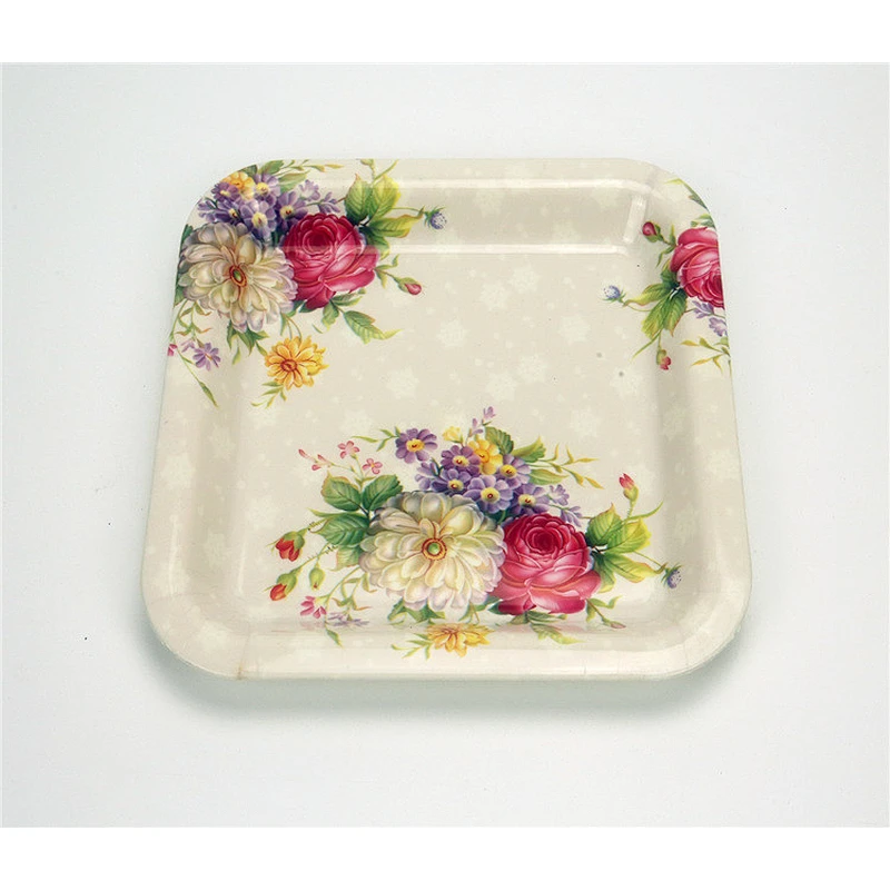 custom style ecofriendly reusable high quality square tray