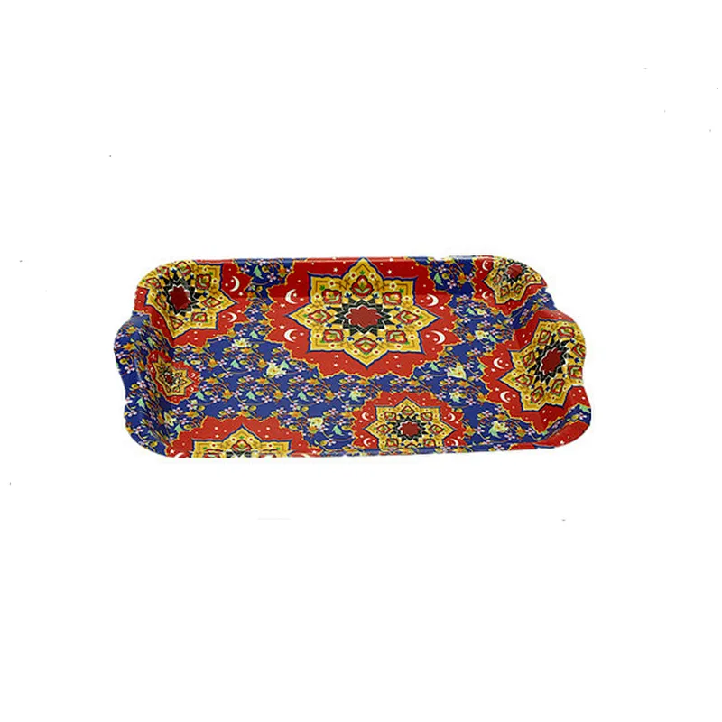 Custom Ramadan factory wholesale printed  service style plastic serving tray