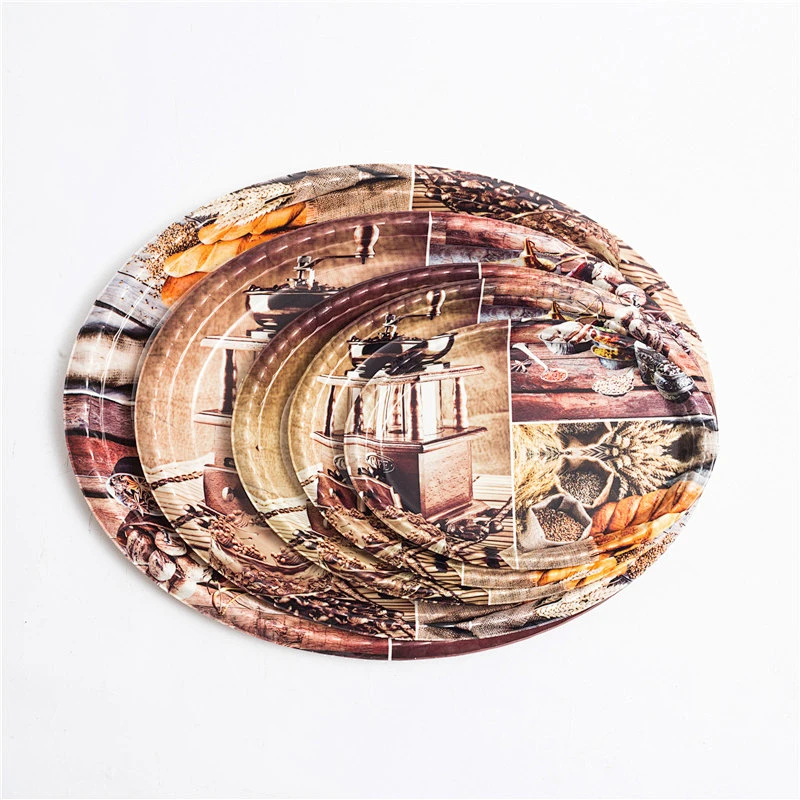 Oval food serving tray,fruit stocked plastic serving tray,high quality plastic tray