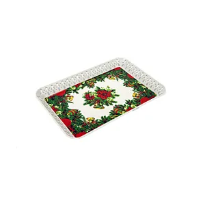 Chinese new year plastic food candy cake serving tray