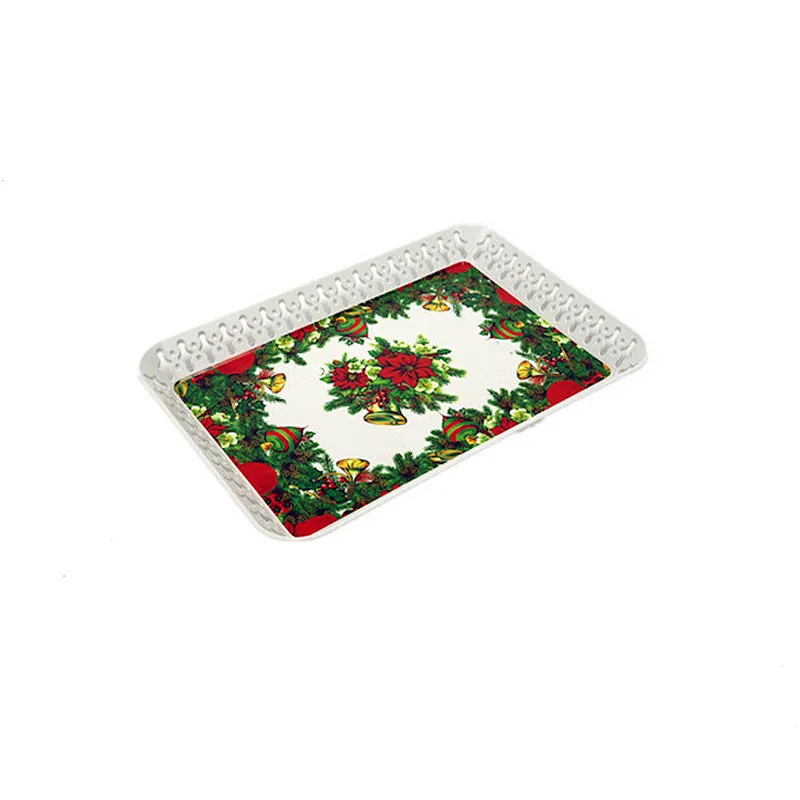 Chinese new year plastic food candy cake serving tray