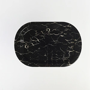 Fish plastic seafood large tray,cheap large size plastic tray,new full print plastic tray
