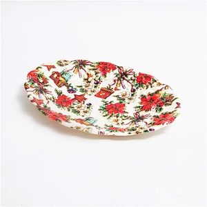 Moon cake plastic tray,plastic cafeteria tray,small oval food plastic serving tray