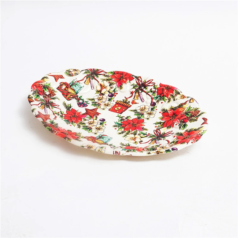 Moon cake plastic tray,plastic cafeteria tray,small oval food plastic serving tray