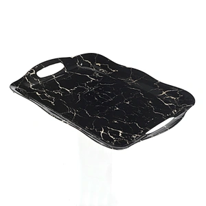 New design of plastic tray,large size with handle plastic tray,cheap food grade plastic tray