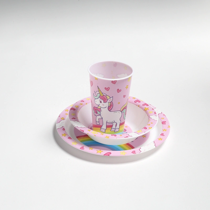 Cartoon pattern children cup dish bowl 2020 new model