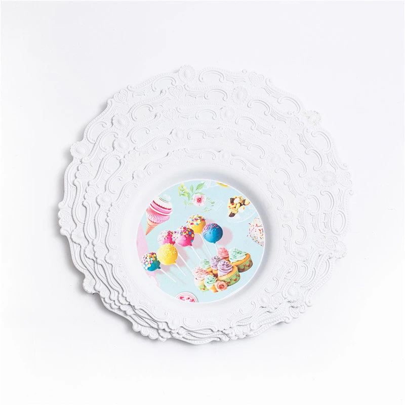 large coffee series plastic trays round Gift trays supermarket promotion trays